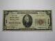 $20 1929 Rockford Illinois Il National Currency Bank Note Bill Ch. #479 Fine