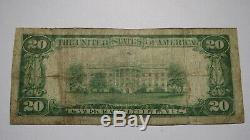 $20 1929 Rogers Arkansas AR National Currency Bank Note Bill Ch. #10750 FINE