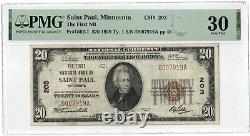 $20 1929 Saint Paul Minnesota National Currency Bank Note Bill #203 VF30 TYPE 1
