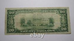 $20 1929 Saratoga Springs New York NY National Currency Bank Note Bill #893 VF+