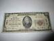 $20 1929 Sharon Springs New York Ny National Currency Bank Note Bill #7512 Fine