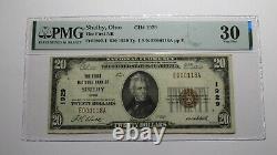 $20 1929 Shelby Ohio OH National Currency Bank Note Bill Ch. #1929 VF30 PMG