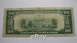 $20 1929 Shippensburg Pennsylvania PA National Currency Bank Note Bill Ch. #834