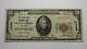 $20 1929 Silver Creek New York Ny National Currency Bank Note Bill #10258 Vf