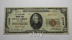 $20 1929 Silver Creek New York NY National Currency Bank Note Bill #10258 VF