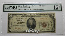 $20 1929 Silver Creek New York NY National Currency Bank Note Bill Ch. #10258