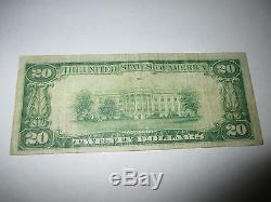 $20 1929 Somerville New Jersey NJ National Currency Bank Note Bill! #4942 FINE