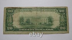 $20 1929 South Otselic New York NY National Currency Bank Note Bill #7774 RARE
