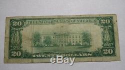 $20 1929 Springfield Illinois IL National Currency Bank Note Bill Ch. #3548 VF