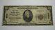 $20 1929 Springville New York Ny National Currency Bank Note Bill Ch #6330 Rare