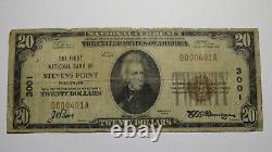 $20 1929 Stevens Point Wisconsin WI National Currency Bank Note Bill! #3001 RARE