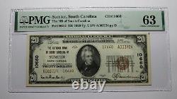 $20 1929 Sumter South Carolina SC National Currency Bank Note Bill #10660 UNC63