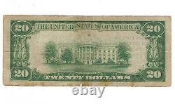 $20 1929 Syracuse New York National Currency Bank Note Circulated Paper Money