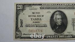 $20 1929 Tampa Bay Florida FL National Currency Bank Note Bill Ch. #3497 XF+++
