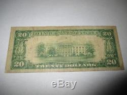 $20 1929 Tampa Florida FL National Currency Bank Note Bill Ch. #3497 Fine RARE