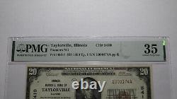 $20 1929 Taylorville Illinois IL National Currency Bank Note Bill Ch #5410 VF35