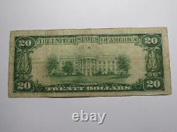 $20 1929 Terrell Texas TX National Currency Bank Note Bill Charter #4990 FINE