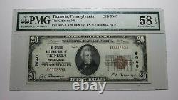 $20 1929 Tionesta Pennsylvania PA National Currency Bank Note Bill Ch #5040 AU58