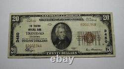 $20 1929 Trinidad Colorado CO National Currency Bank Note Bill Ch. #3450 FINE