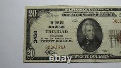 $20 1929 Trinidad Colorado CO National Currency Bank Note Bill Ch. #3450 FINE