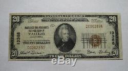 $20 1929 Vallejo California CA National Currency Bank Note Bill Ch. #13368 FINE