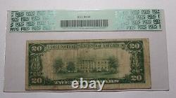 $20 1929 Waterloo New York NY National Currency Bank Note Bill Ch #368 F15 PCGS