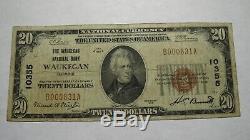 $20 1929 Waukegan Illinois IL National Currency Bank Note Bill Ch. #10355 FINE
