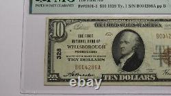 $20 1929 Wellsborough Pennsylvania PA National Currency Bank Note Bill #328 VF25