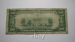 $20 1929 West Alexander Pennsylvania PA National Currency Bank Note Bill #8954