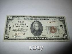 $20 1929 Winter Haven Florida FL National Currency Bank Note Bill Ch. #13437 VF+