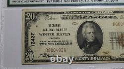 $20 1929 Winter Haven Florida FL National Currency Bank Note Bill Ch #13437 VF25