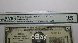 $20 1929 Winter Haven Florida FL National Currency Bank Note Bill Ch #13437 VF25