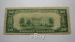 $20 1929 Wolfeboro New Hampshire NH National Currency Bank Note Bill Ch #8147 VF