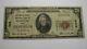 $20 1929 Wooster Ohio Oh National Currency Bank Note Bill Ch. #5065 Fine! Rare
