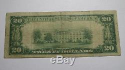 $20 1929 Wooster Ohio OH National Currency Bank Note Bill Ch. #5065 Fine! RARE