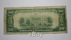 $20 1929 Wyanet Illinois IL National Currency Bank Note Bill! Ch. #9277 FINE