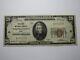 $20 1929 Youngstown Ohio Oh National Currency Bank Note Bill Ch. #3 Very Fine