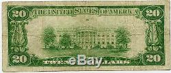$20 Montgomery County National Bank of Rockville Maryland Fine, National Currenc