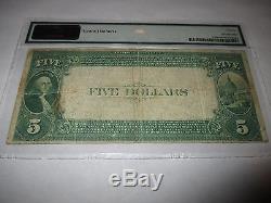 $5 1882 Ashland Pennsylvania PA National Currency Bank Note Bill Ch. #5615 PMG