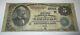 $5 1882 Newton Iowa Ia National Currency Bank Note Bill Ch. #2644 Value Back