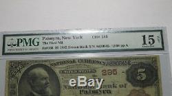 $5 1882 Palmyra New York NY National Currency Bank Note Bill! Ch. #295 PMG FINE