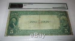$5 1882 Searsport Maine ME National Currency Bank Note Bill! Ch. #2642 Date Back