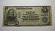 $5 1902 Alameda California Ca National Currency Bank Note Bill! Ch. #10150 Fine