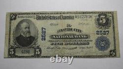 $5 1902 Atlantic City New Jersey NJ National Currency Bank Note Bill #2527 FINE+