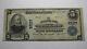 $5 1902 Atlantic City New Jersey Nj National Currency Bank Note Bill #2527 Fine+