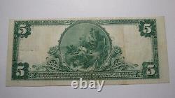 $5 1902 Bernardsville New Jersey NJ National Currency Bank Note Bill! #6960 XF++