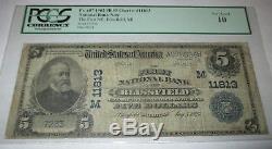 $5 1902 Blissfield Michigan MI National Currency Bank Note Bill Ch. #11813 PCGS