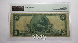 $5 1902 Chicago Illinois IL Red Seal National Currency Bank Note Bill #2670 VF20