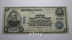 $5 1902 Cranbury New Jersey NJ National Currency Bank Note Bill! Ch. #3168 RARE