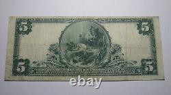 $5 1902 Cranbury New Jersey NJ National Currency Bank Note Bill! Ch. #3168 RARE